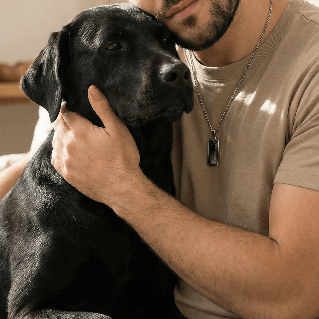 Cadena y Colgante Eternidad™ para él - Huellas de Ibiza