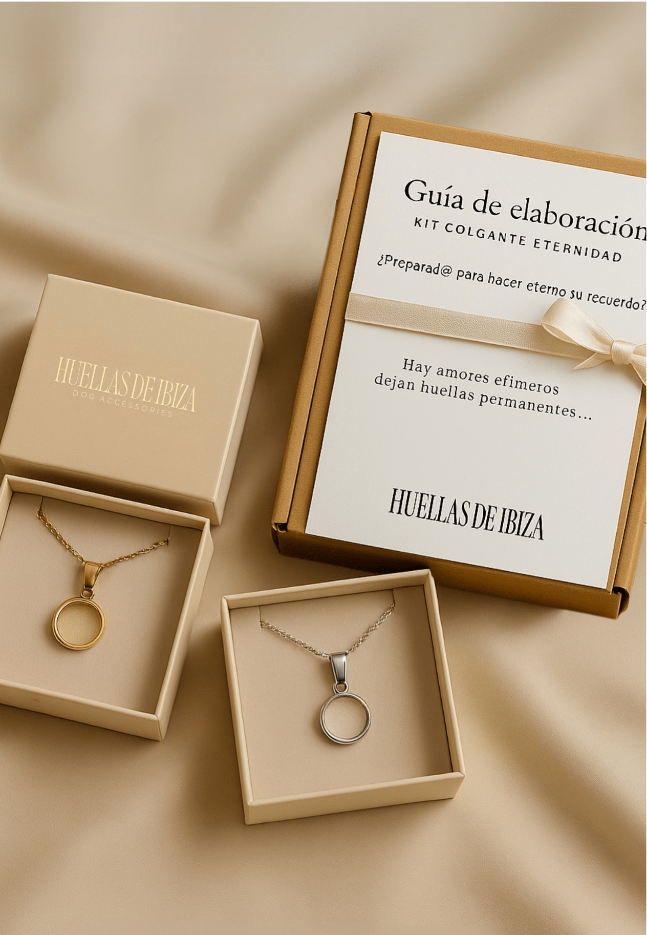 Colgante Eternidad™ - Kit para encapsular el recuerdo de tu perro - Huellas de Ibiza