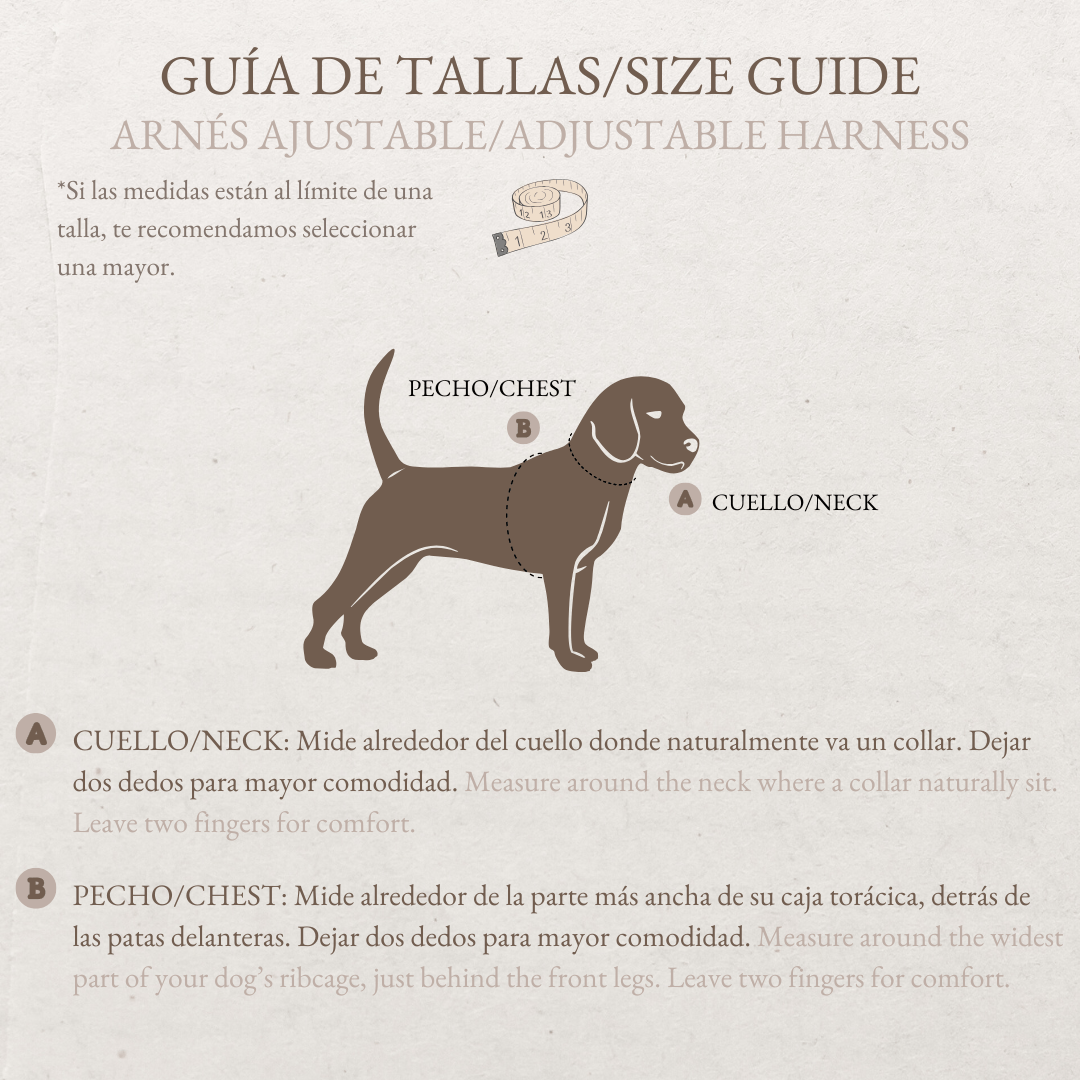 Pack Dogfluencer - Arnés Ajustable "Boho Chic Ibiza" (Preventa) - Huellas de Ibiza