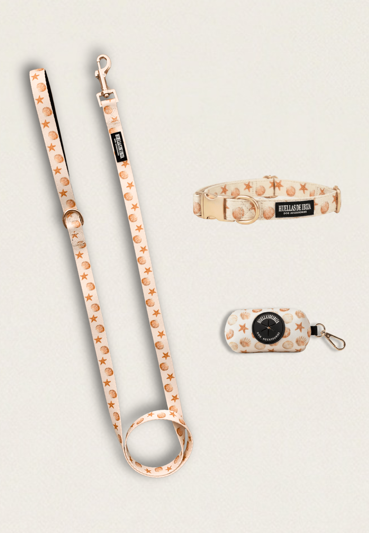 Pack Glamour - Collar ajustable Premium "Arena y Sal" - Huellas de Ibiza