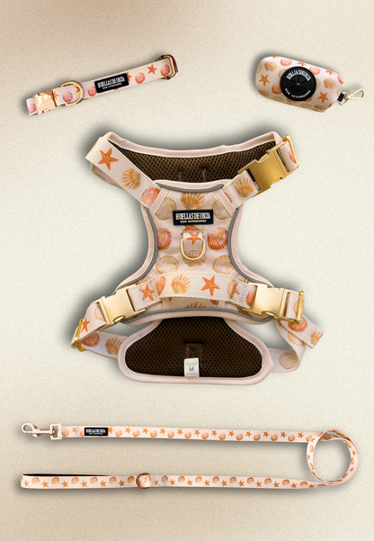 Pack Dogfluencer - Arnés ajustable control Premium "Arena y Sal"