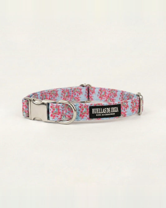 Collar ajustable premium para perros Buganvillas de Ibiza — Huellas de Ibiza