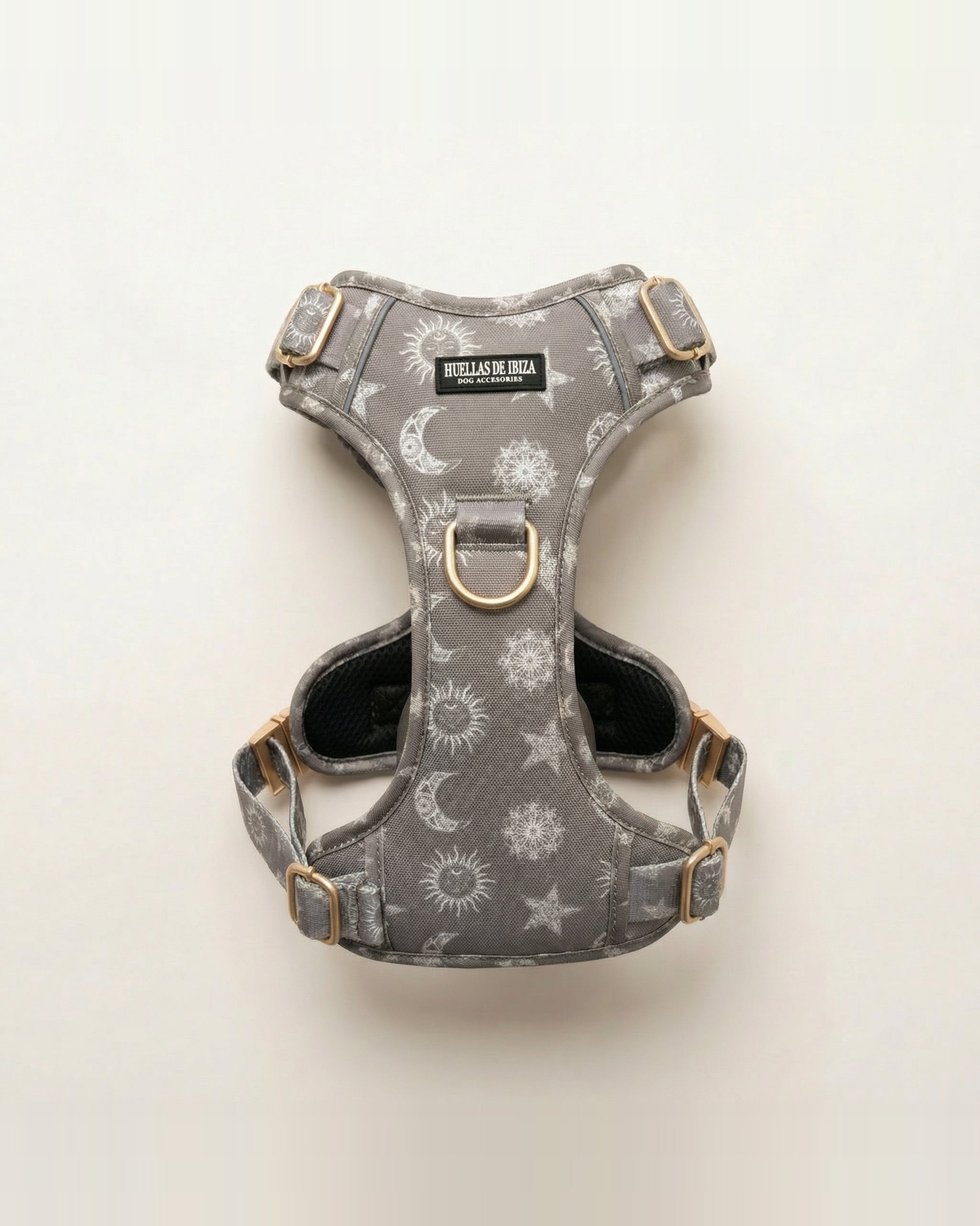 Arnés ajustable control Premium para perros "Day&Night Ibiza" - Huellas de Ibiza