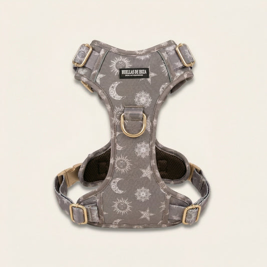Arnés ajustable control Premium para perros "Day&Night Ibiza" - Huellas de Ibiza