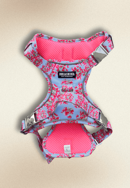 Arnés ajustable control Premuim para perros "Buganvillas de Ibiza" - Huellas de Ibiza