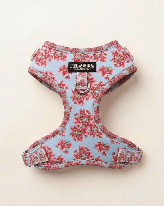 Arnés ajustable Premium para perros "Buganvillas de Ibiza" - Huellas de Ibiza