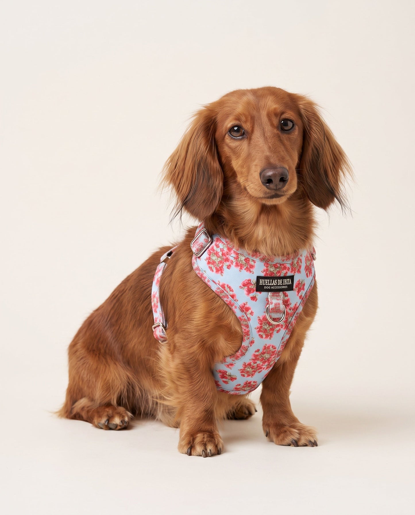 Arnés ajustable Premium para perros "Buganvillas de Ibiza" - Huellas de Ibiza