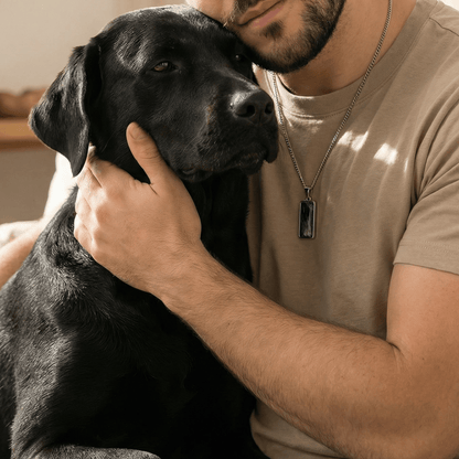 Cadena y Colgante Eternidad™ para él - Huellas de Ibiza