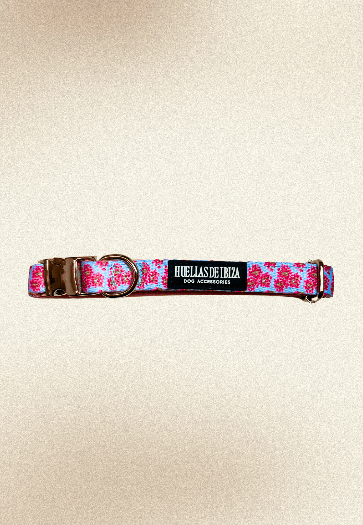 Collar ajustable para perros "Buganvillas de Ibiza" - Huellas de Ibiza