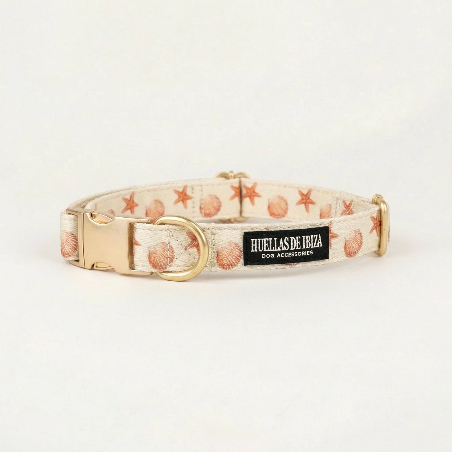 Collar ajustable Premium para perros "Arena y Sal" - Huellas de Ibiza