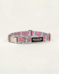 Collar ajustable Premium para perros "Buganvillas de Ibiza" - Huellas de Ibiza