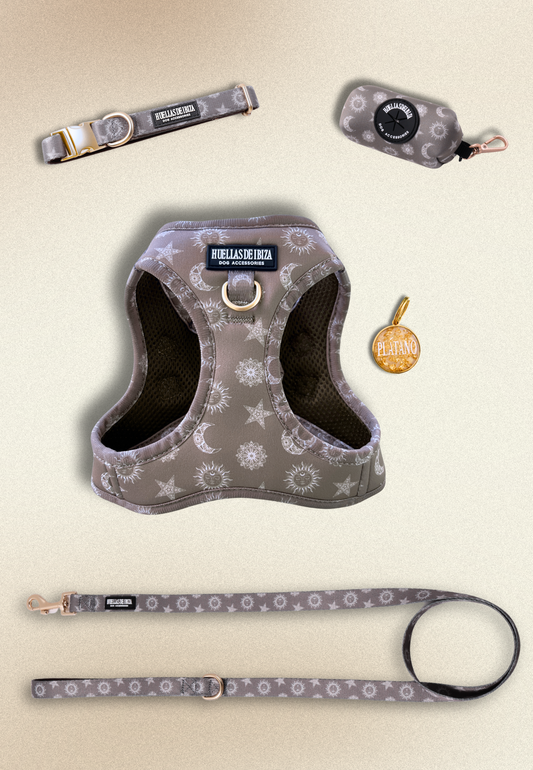 Pack Dogfluencer - Arnés body Premium "Day&Night Ibiza" + Joya Identificativa