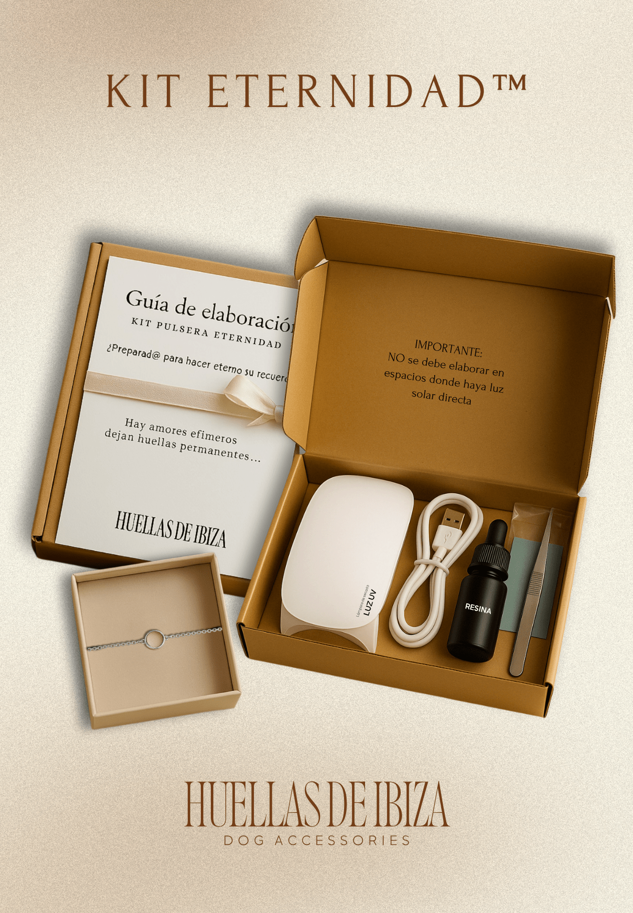 Kit Eternidad™ - Pulsera Eternidad™ Unisex - Huellas de Ibiza