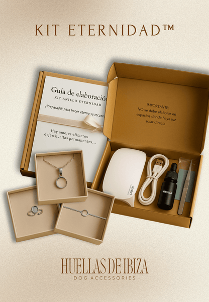Kit Eternidad™ - SET: Colgante Eternidad™ + Anillo Eternidad™ + Pulsera Eternidad™ - Huellas de Ibiza