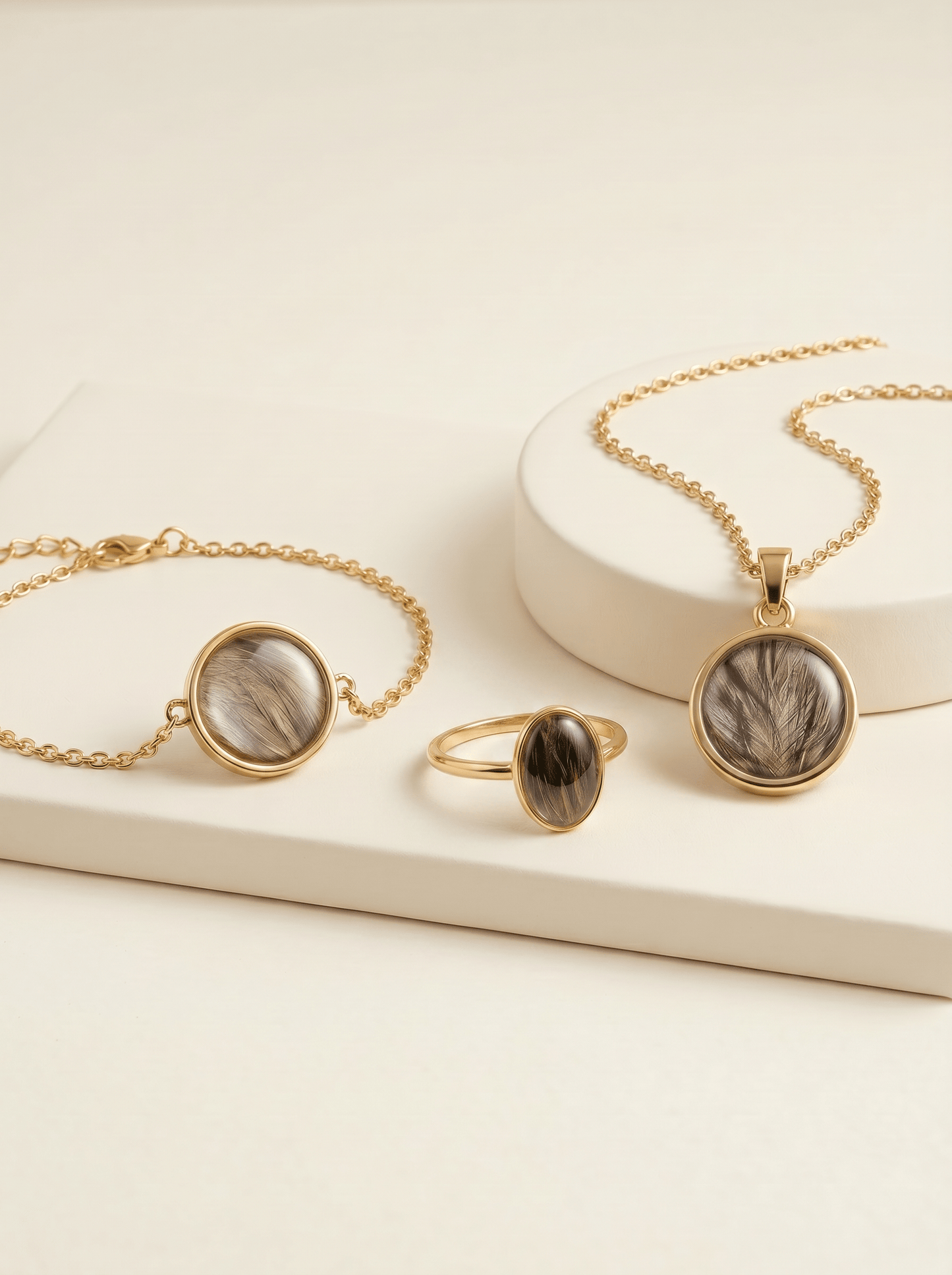 Kit Eternidad® - SET: Colgante Eternidad™ + Anillo Eternidad™ + Pulsera Eternidad™ - Huellas de Ibiza