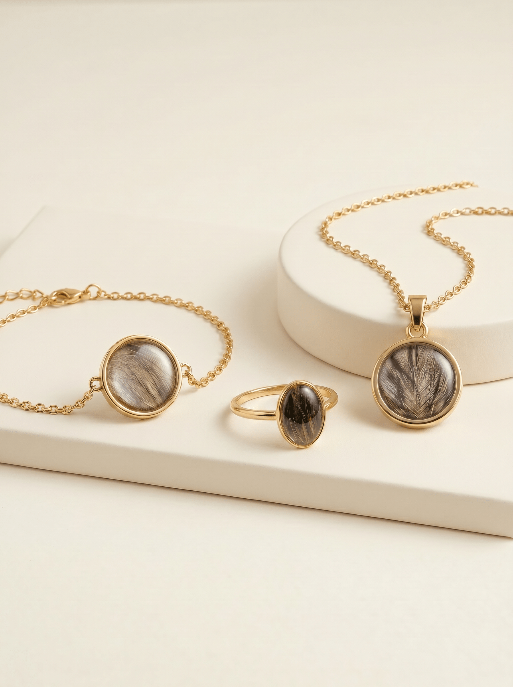 Kit Eternidad® - SET: Colgante Eternidad™ + Anillo Eternidad™ + Pulsera Eternidad™ - Huellas de Ibiza