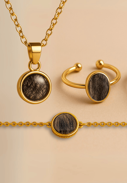 Kit Eternidad™ - SET: Colgante Eternidad™ + Anillo Eternidad™ + Pulsera Eternidad™ - Huellas de Ibiza