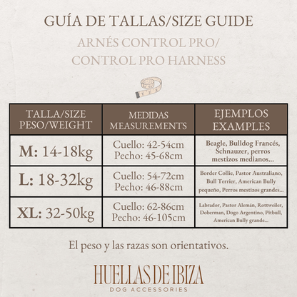 Pack Dogfluencer - Arnés ajustable control Premuim "Buganvillas de Ibiza" - Huellas de Ibiza