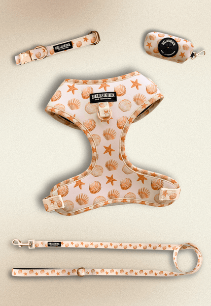 Pack Dogfluencer - Arnés ajustable Premuim "Arena y Sal" - Huellas de Ibiza
