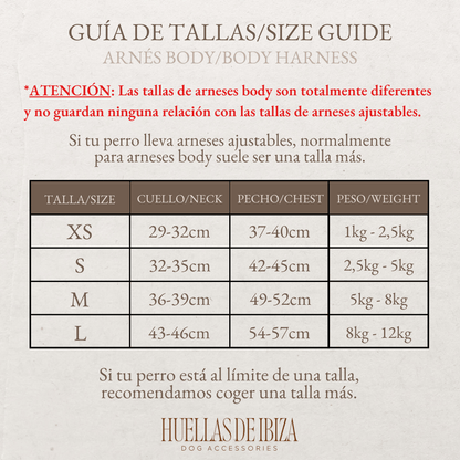 Pack Dogfluencer - Arnés Body "Boho Chic Ibiza" (Preventa) - Huellas de Ibiza