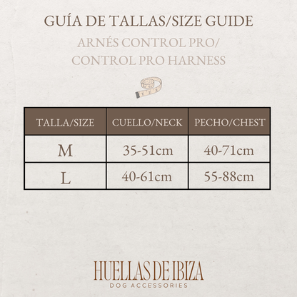 Pack Dogfluencer - Arnés Control Pro "Boho Chic Ibiza" (Preventa) - Huellas de Ibiza