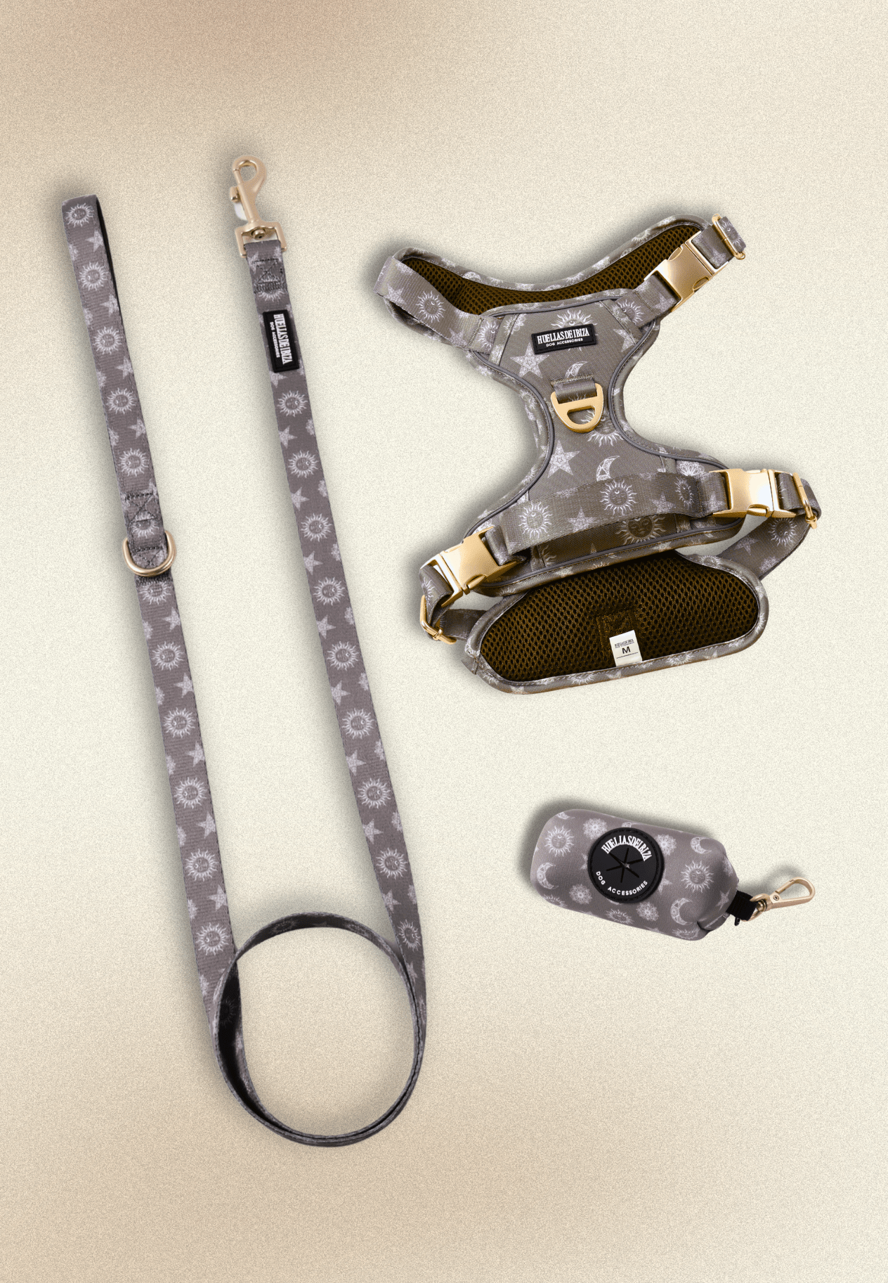 Pack Dogmodel - Arnés ajustable control Premium "Day&Night Ibiza" - Huellas de Ibiza