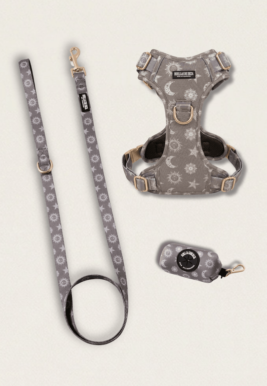 Pack Dogmodel - Arnés ajustable control Premium "Day&Night Ibiza" - Huellas de Ibiza
