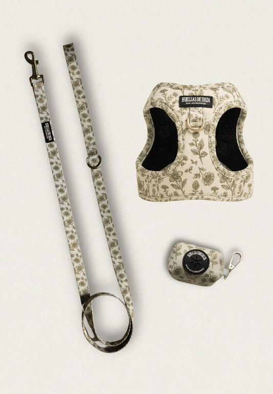 Pack Dogmodel - Arnés body Premium "Boho Chic Ibiza" - Huellas de Ibiza