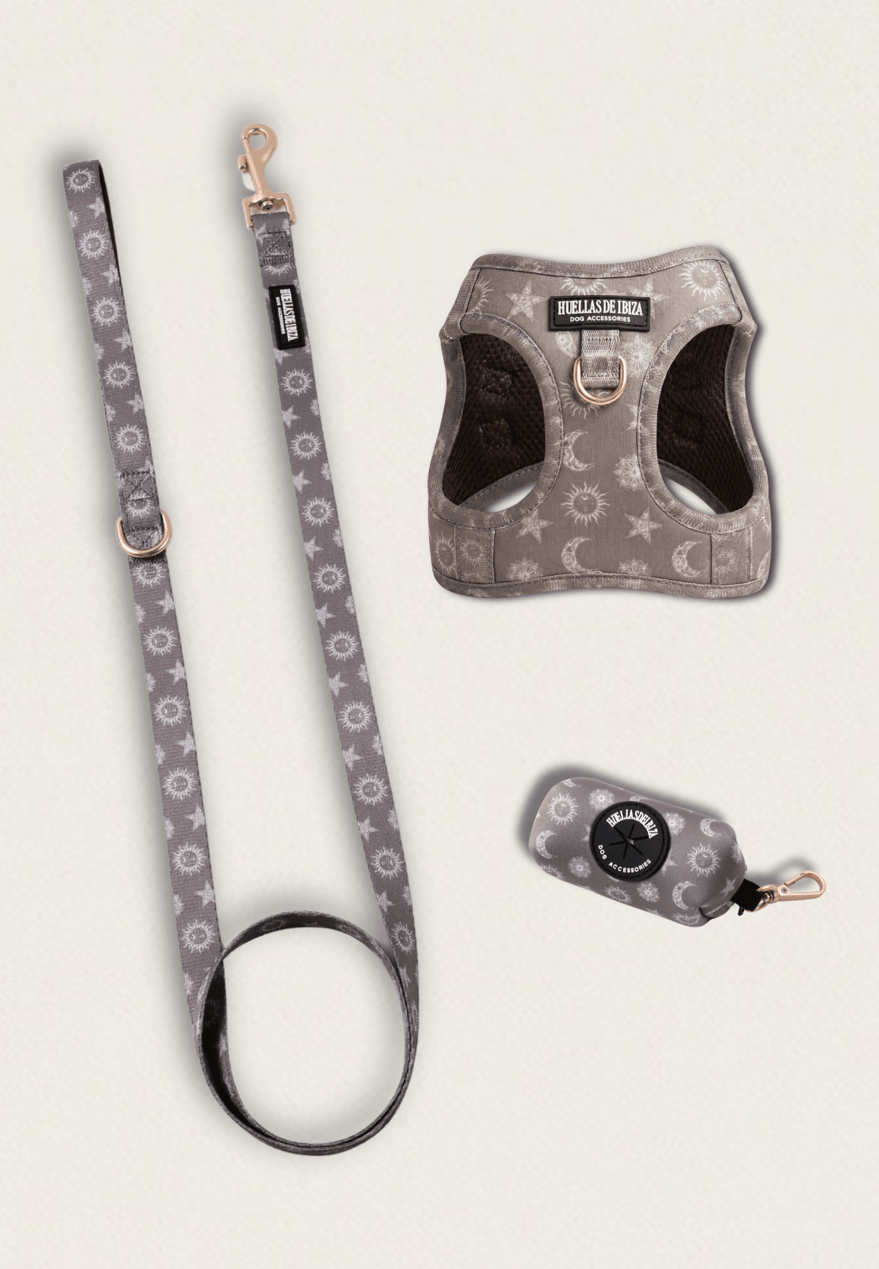 Pack Dogmodel - Arnés body Premium "Day&Night Ibiza" - Huellas de Ibiza