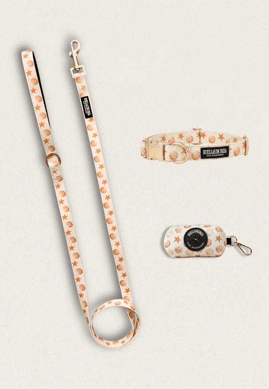 Pack Glamour - Collar ajustable Premium "Arena y Sal" - Huellas de Ibiza